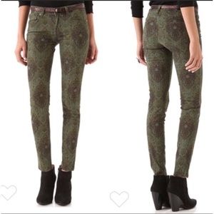 PAIGE Verdugo Ultra Skinny in Paisley Green, 25
